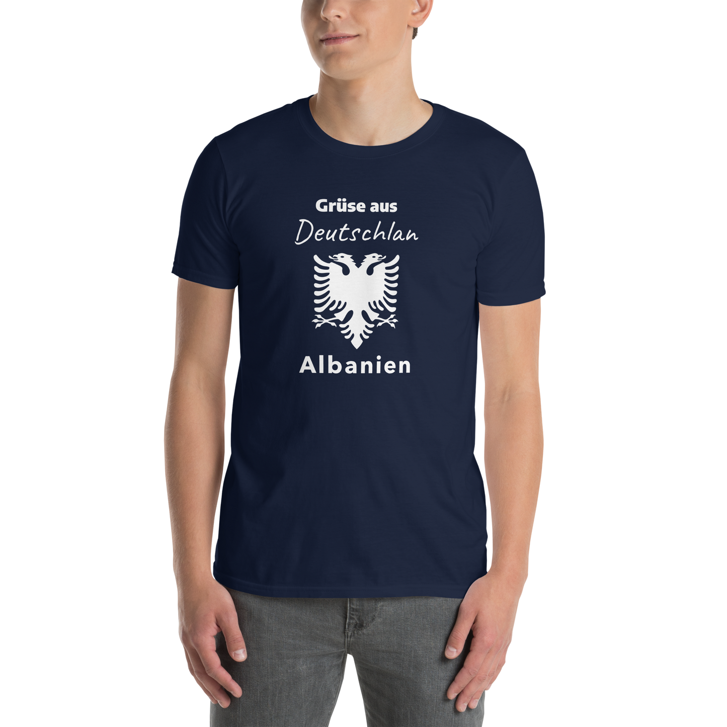 Albanien Kurzärmeliges Unisex-T-Shirt