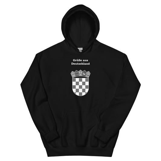 Hrvatska Unisex-Kapuzenpullover Grüße aus Deutschland