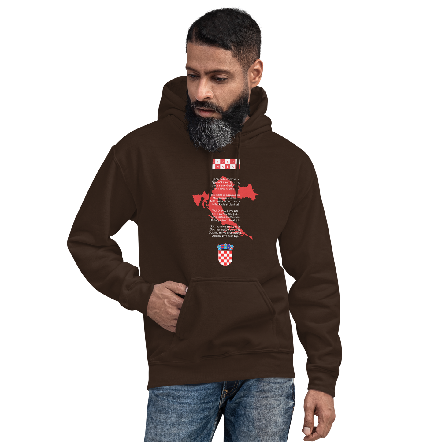 Hrvatska Himna Unisex-Kapuzenpullover Duks