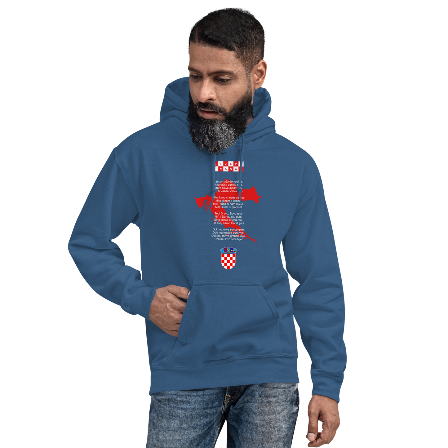 Hrvatska Himna Unisex-Kapuzenpullover Duks