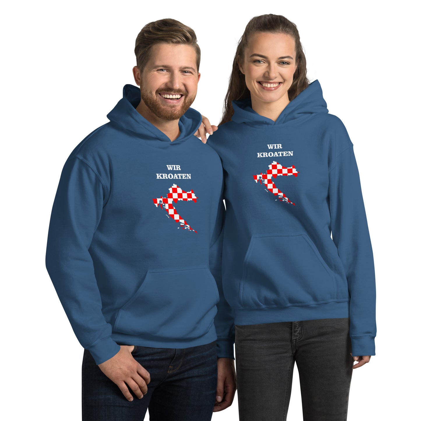 Hrvatska Unisex-Kapuzenpullover Wir Kroaten