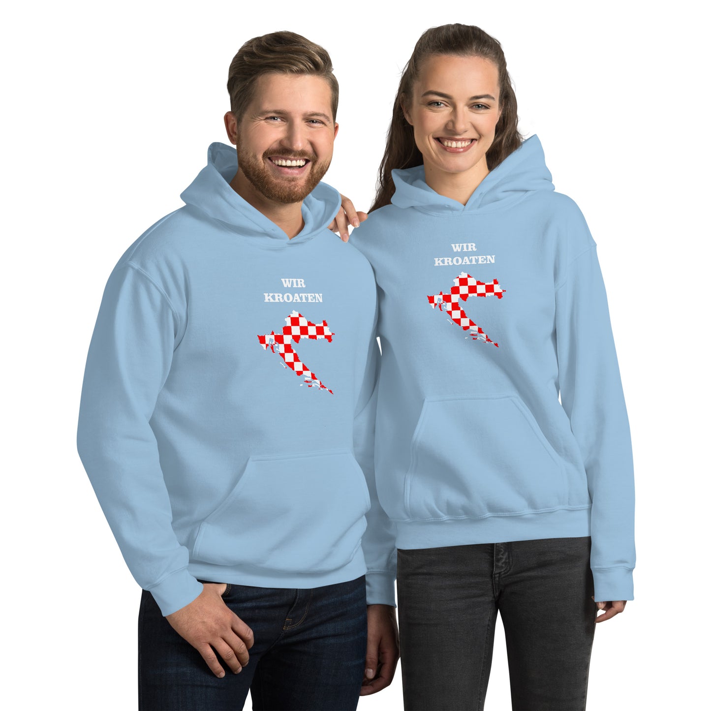 Hrvatska Unisex-Kapuzenpullover Wir Kroaten