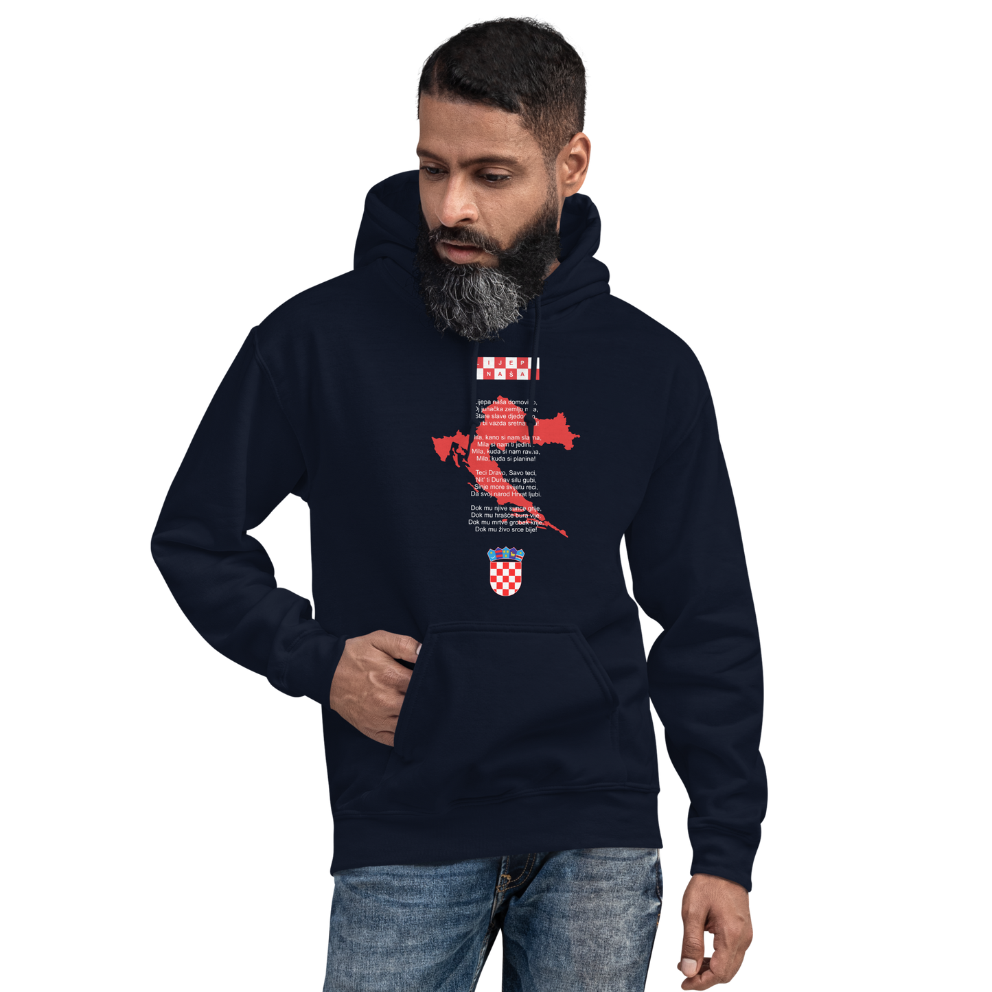 Hrvatska Himna Unisex-Kapuzenpullover Duks