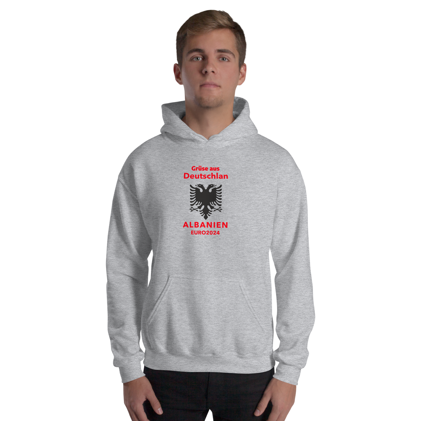 Albanien Unisex-Kapuzenpullover