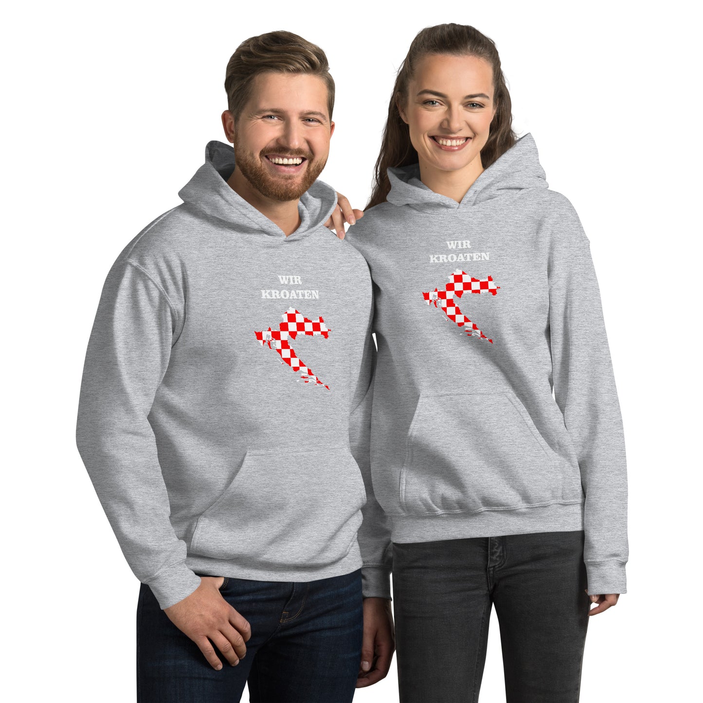 Hrvatska Unisex-Kapuzenpullover Wir Kroaten