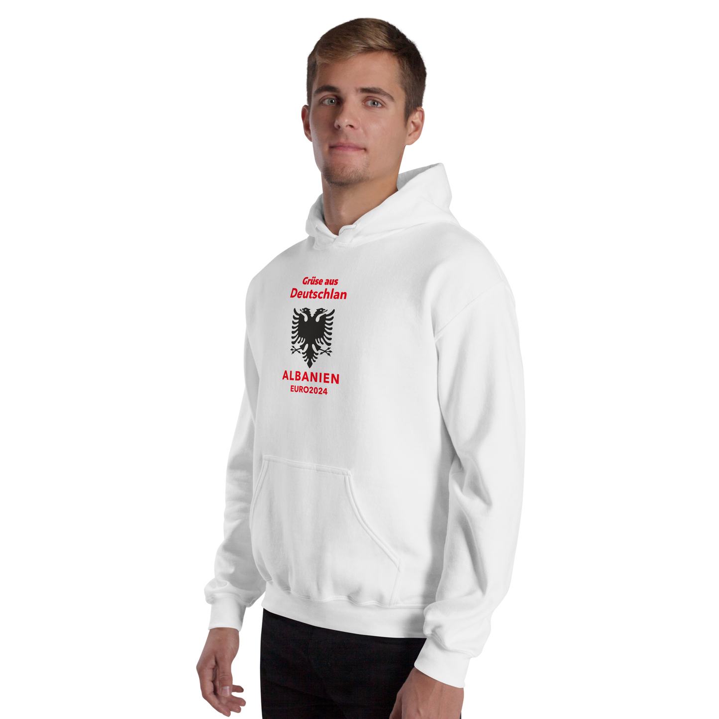 Albanien Unisex-Kapuzenpullover