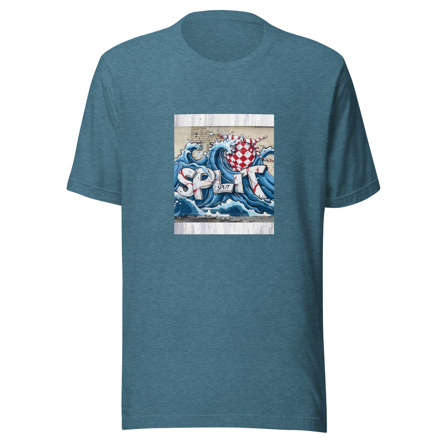 Hrvatska Unisex-T-Shirt Split