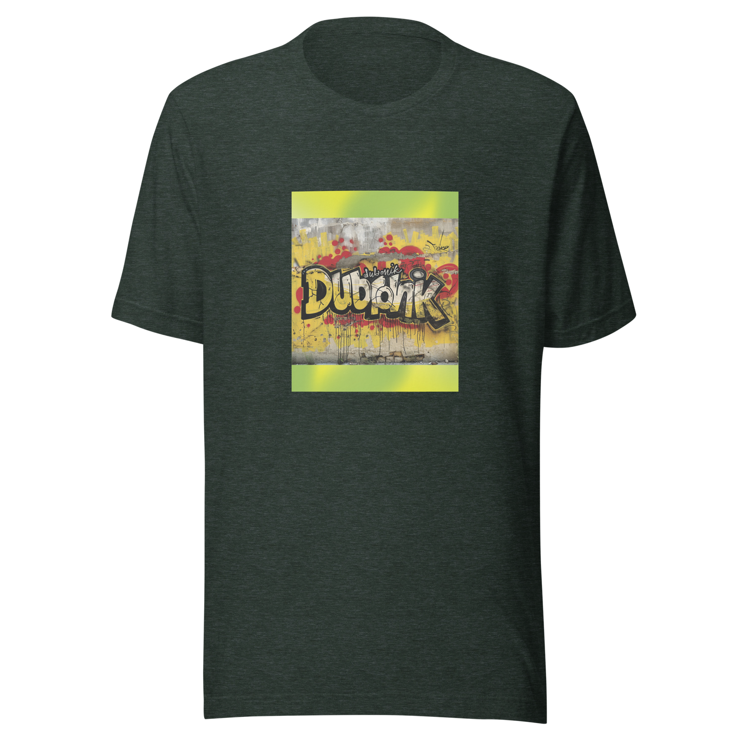 Hrvatska Unisex-T-Shirt Dubrovnik grafit