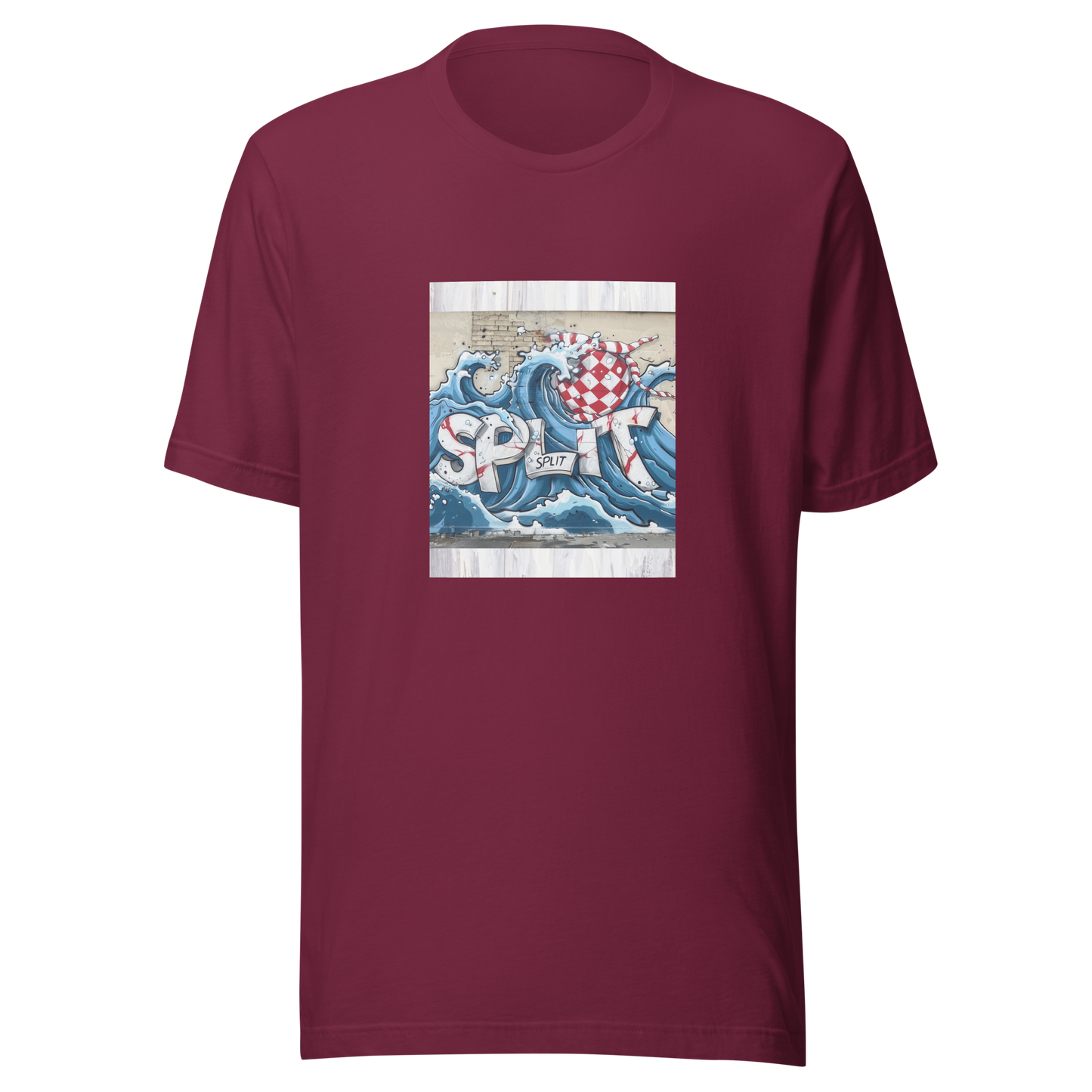 Hrvatska Unisex-T-Shirt Split