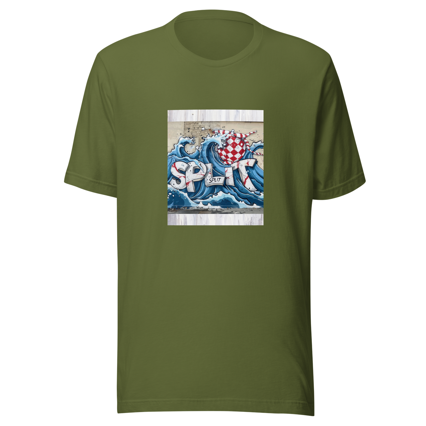 Hrvatska Unisex-T-Shirt Split