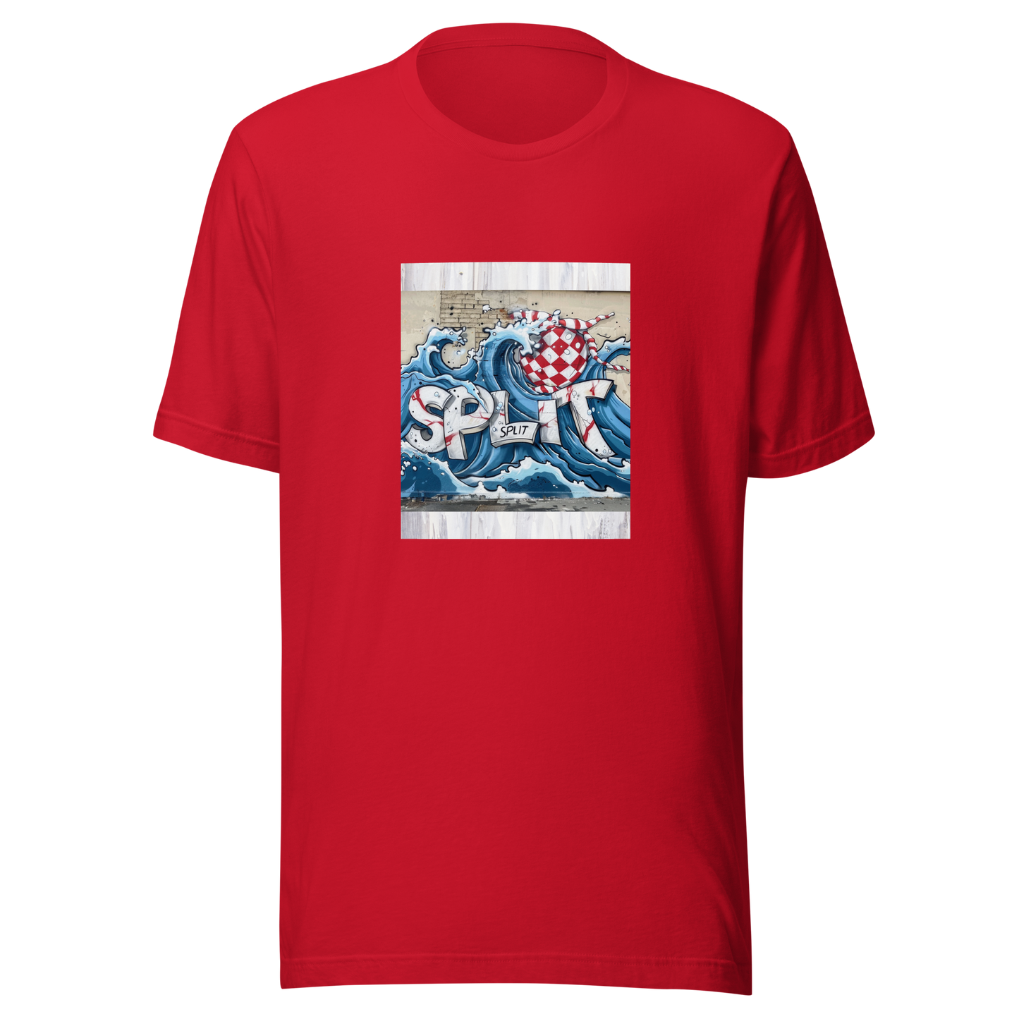 Hrvatska Unisex-T-Shirt Split