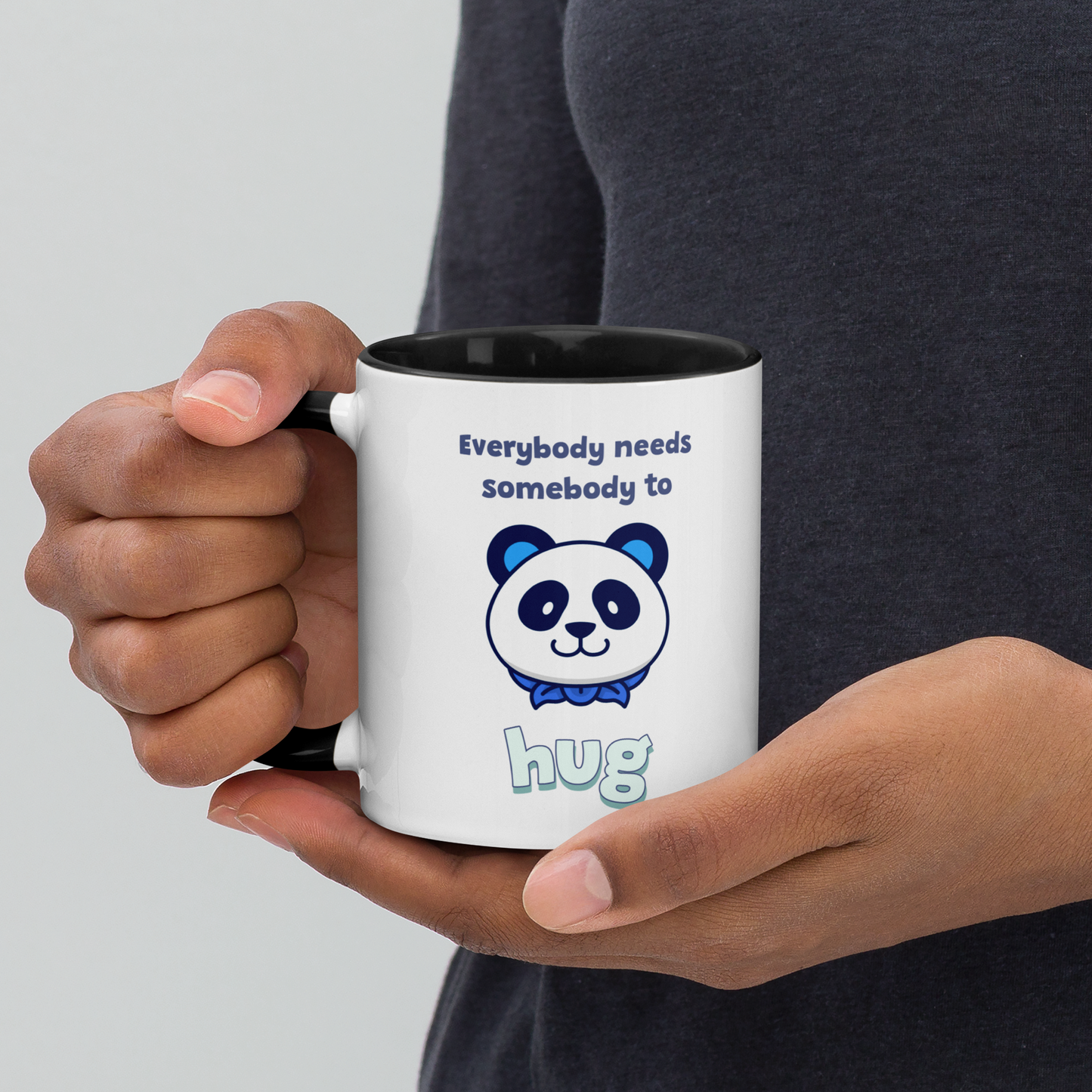 Tasse mit farbiger Innenseite Hug