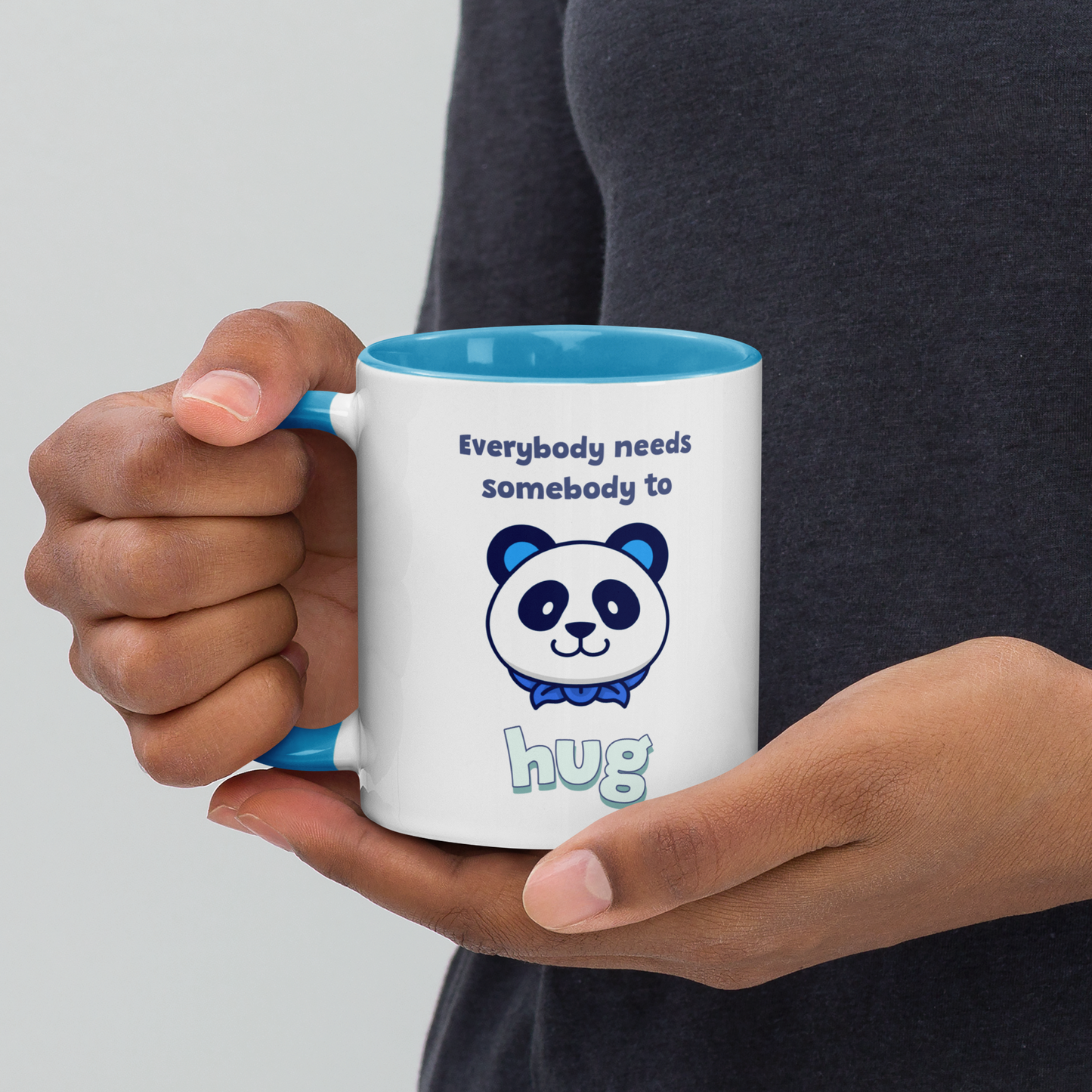 Tasse mit farbiger Innenseite Hug