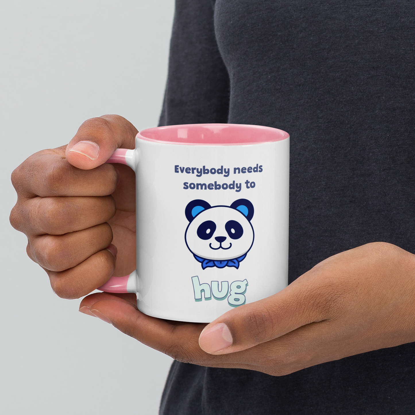 Tasse mit farbiger Innenseite Hug