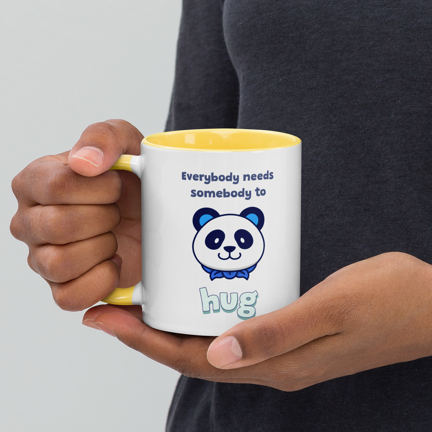 Tasse mit farbiger Innenseite Hug